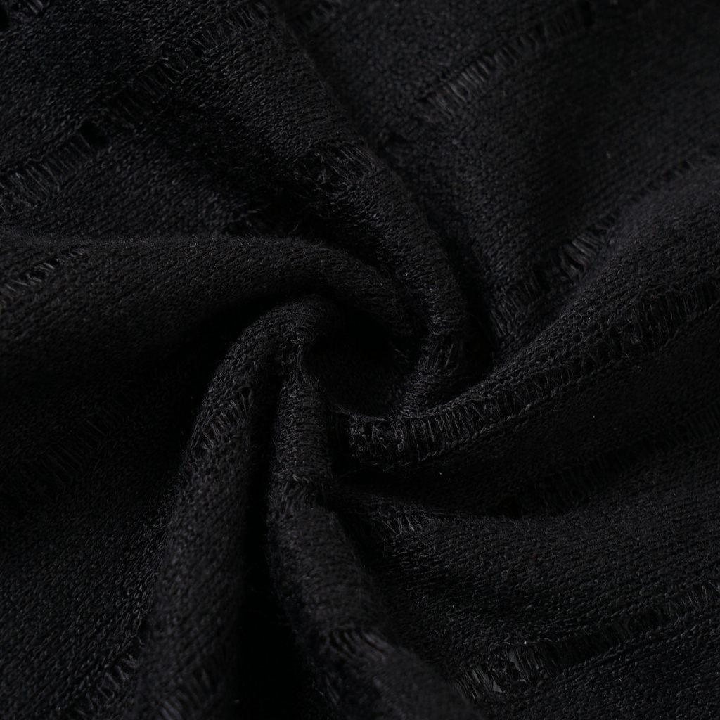 アシンメトリーフリルロングスリーブトップス